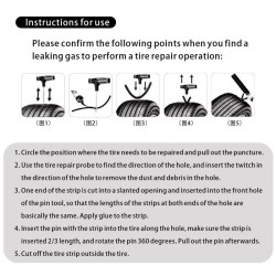Car tire repair kit - puncture repair stripsTire repair parts