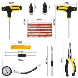 Car tire repair kit - puncture repair strips - with storage bagTire repair parts