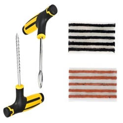 Car tire - repair kit - rubber strips - needle tool - toolsTire repair parts