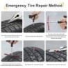 Car tire - repair kit - rubber strips - needle tool - toolsTire repair parts