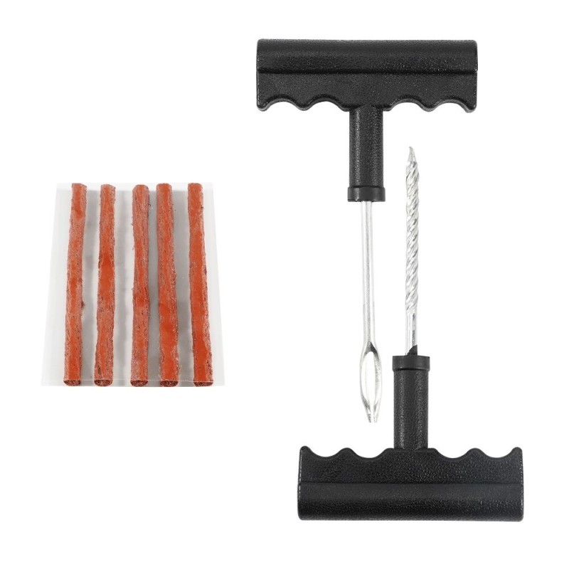Car tire - repair kit - rubber strips - needle tool - toolsTire repair parts