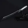 9,3 tommer hakkekniv - køkken - jagt - træskærer - håndlavet smedet stål - tigerdesign