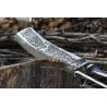 9,3 tommer hakkekniv - køkken - jagt - træskærer - håndlavet smedet stål - tigerdesign