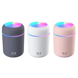 Mini luftfugter - æterisk olie diffuser - LED - USB