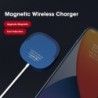 Magnetisk trådløs oplader - hurtig opladning - med beslag - USB C - til IPhone 12 Pro / Samsung