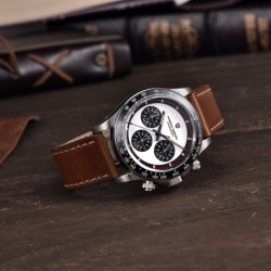 Pagani Design - automatisk kvartsur - safirglas - kronograf - læder - rustfrit stål