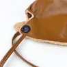 Bucket style hat - varm vinter læder hat - koreansk stil