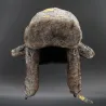 Militær varm vinterhue - med ørerbeskyttelse - uld / tyk pels - russisk ushanka