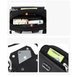 Multifunktionel crossbody-taske - lærredstaske i taljen