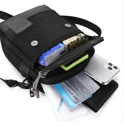 Multifunktionel crossbody-taske - lærredstaske i taljen