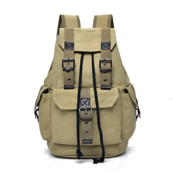 Stor kapacitet canvas rygsæk - unisex