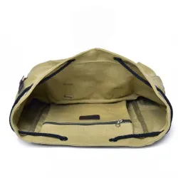 Stor kapacitet canvas rygsæk - unisex