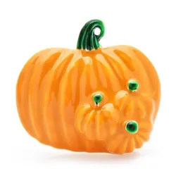 Halloween græskar - emalje broche