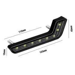 Bil L-type DRL lygter - super lyse - tænd/sluk funktion - vandtæt - LED - 2 stk