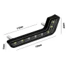Bil L-type DRL lygter - super lyse - tænd/sluk funktion - vandtæt - LED - 2 stk