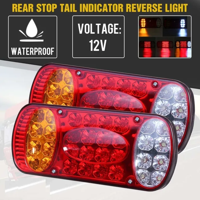 Blinklys bagtil - baklygte - 12V - 32 LED - 2 stk.