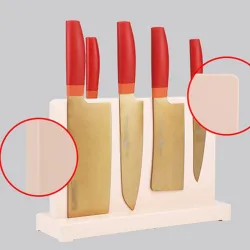 Dobbeltsidet magnetisk stativ - knivholder