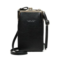 Lille crossbody taske - pung / telefonholder - med lynlås