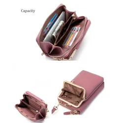 Lille crossbody taske - pung / telefonholder - med lynlås
