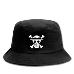 Canvas hat - bucket style - black - with skull printHats & Caps