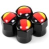 Car wheel valves - metal caps - German flag - 4 piecesValve caps