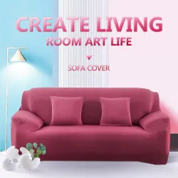 Elastisk / strækbart sofabetræk - universal - L-form - 1-sædet sofa