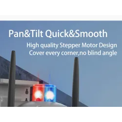 Sikkerhedsovervågningskamera - menneskelig detektion - autosporing - HD nattesyn - vandtæt - 1080P - 2MP - PTZ - WiFi