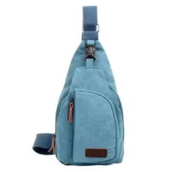 Herre kanvas rygsæk - skulder / crossbody taske