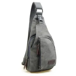 Herre kanvas rygsæk - skulder / crossbody taske