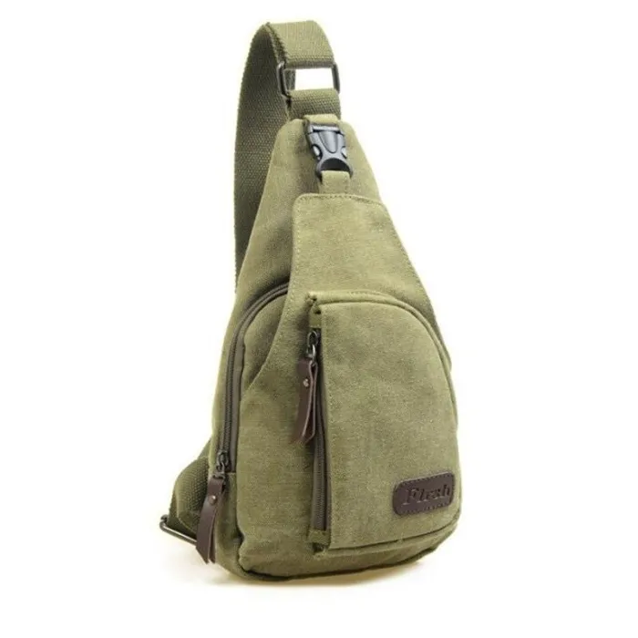 Herre kanvas rygsæk - skulder / crossbody taske