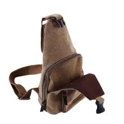 Herre kanvas rygsæk - skulder / crossbody taske