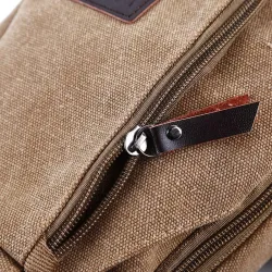 Herre kanvas rygsæk - skulder / crossbody taske
