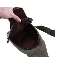 Herre kanvas rygsæk - skulder / crossbody taske