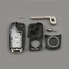 Flip remote key case - key shell - 3 buttons - for Volkswagen Golf Passat Polo Jetta TouranKeys