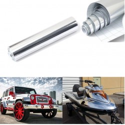 Silver chrome vinyl car sticker - mirror effect - 20 * 152cmStickers