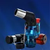 Mini butan lighter - jet flamme - vindtæt - med hætte