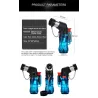 Mini butan lighter - jet flamme - vindtæt - med hætte