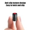 Motorcycle / bicycle tire air valves - aluminum caps - middle finger / skull - 4 piecesValve caps