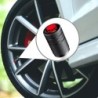 Motorcycle / bicycle tire air valves - aluminum caps - middle finger / skull - 4 piecesValve caps