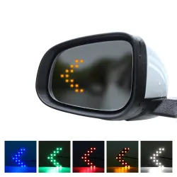 LED spejl blinklys - 14 lysdioder - pileform - 2 stk