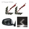 LED spejl blinklys - 14 lysdioder - pileform - 2 stk