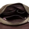 Vintage skuldertaske i lærred