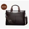 Elegant skulder business taske - læder