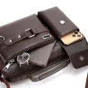 Lille vintage skuldertaske - læder