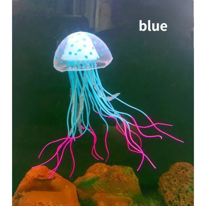 Luminous silicone jellyfish - aquarium decorationDecorations
