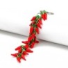 Multilayered red pepper chilli - keychainKeyrings