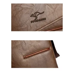Vintage skuldertaske i læder