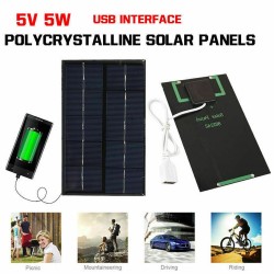 USB solpanel - hurtig oplader - 5W