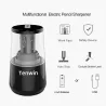 Automatisk elektrisk blyantspidser - justerbar størrelse - USB / batteridrevet