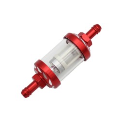 Motorcykel gas / benzin / olie filter - universal - 8 mm